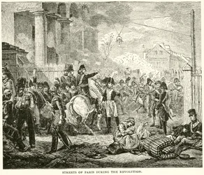 Streets of Paris during the Revolution