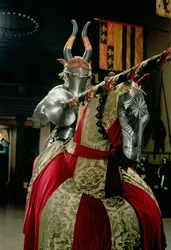 Suit of armour and matching horse armour