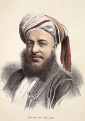 Sultan of Zanzibar, illustration from The Pictorial Edition of the Life and Discoveries of David Livingstone by J. Ewing Richie