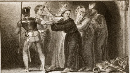 Suppression of the Monasteries, Illustration from David Hume