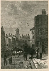 Swallow Street, London, during its demolition