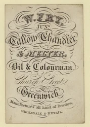 W Fry Tallow Chandler and Melter, trade card