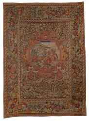 Tapestry Hanging from Chastleton House Set, Birth of Pharez and Zarah, the Sons of Judah and Tamas, from Genesis XXXVIII, Made in Sheldon, England, c.1595
