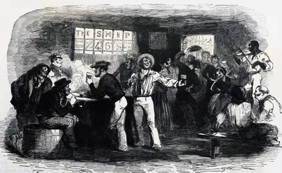Tavern frequented by sailors