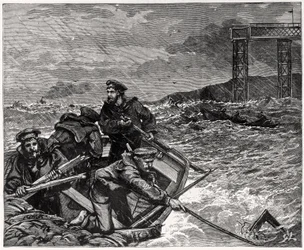 Tay Bridge Disaster: Boats Assisting in the Search