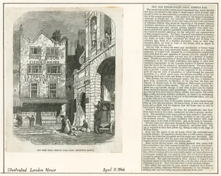 Temple Bar, London. Old Bulk Shop, Old Fish Shop