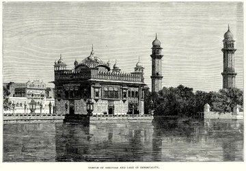 Temple of Amritsar and Lake of Immortality