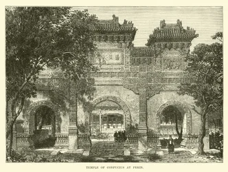 Temple of Confucius at Peking