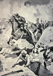 Thackwell Leads the 3rd Light Dragoons Through Sikh Earthworks, Battle of Sobraon