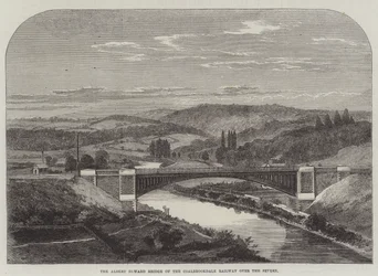 The Albert Edward Bridge of the Coalbrookdale Railway over the Severn