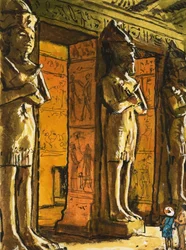 The Ancient Egyptian Temple at Abu Simbel