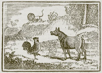The Ass, the Lion, and the Cock