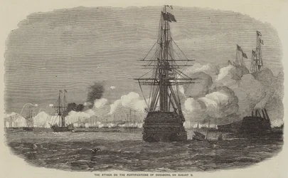 The Attack on the Fortifications of Sweaborg, on 9 August