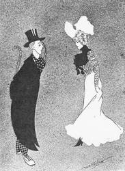 The Bare Fact, illustration from The King, May 25th 1901