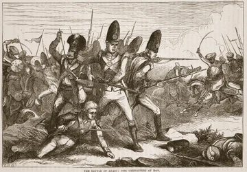 The Battle of Arass: The Grenadiers at Bay, Illustration from Cassell