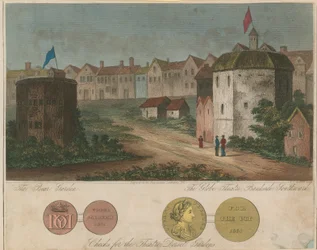 The Bear Garden and Globe Theatre, Bankside, Southwark, London