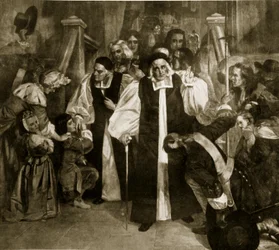 The Bishops leaving after acquittal