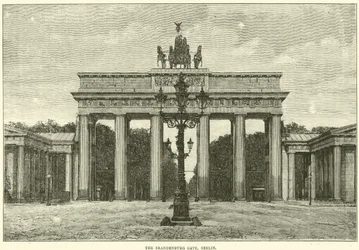 The Brandenburg Gate, Berlin, 1870
