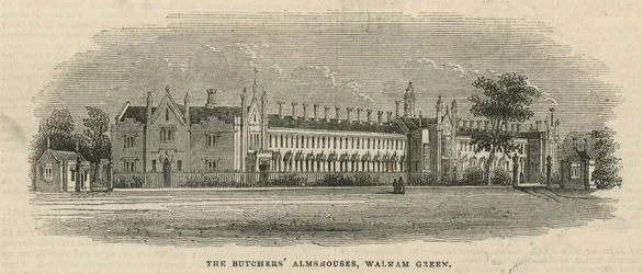 The Butchers Almhouses in Walham Green