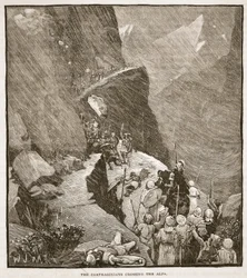 The Carthaginians Crossing the Alps