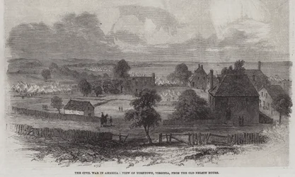 The Civil War in America, View of Yorktown, Virginia, from the Old Nelson House