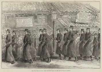 The Civil War in Japan, Yedo Policeman Going to the Seat of War in Satsuma