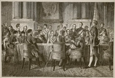 The Congress of Vienna, illustration from Cassell