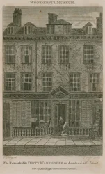 The Dirty Warehouse, residence in Leadenhall Street, London, of Nicholas Bentley, also known as Dirty Dick