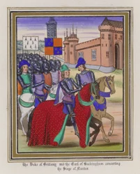 The Duke Of Brittany and The Earl of Buckingham concerting The Siege Of Nantes