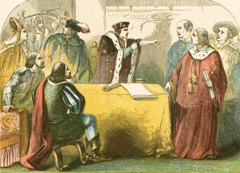 The Duke of Gloucester charges the council in the Tower with treason