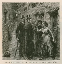 The Earl of Shaftesbury; Exploring the Slums of London, 1840