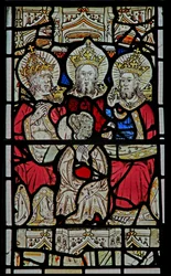 The East Window (Ew) depicting the Trinity