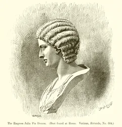 The Empress Julia Pia Domna (Bust found at Rome. Vatican, Rotunda, No. 554)
