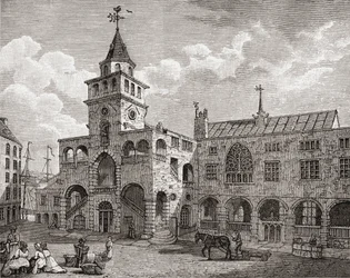 The Exchange, Newcastle upon Tyne in the 17th century, from 