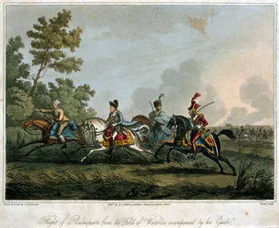 The Flight of Bonaparte from the field of Waterloo in 1815, 1817