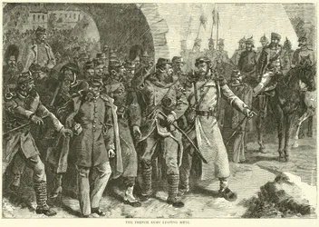 The French Army leaving Metz