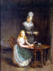 The Governess, c.1860