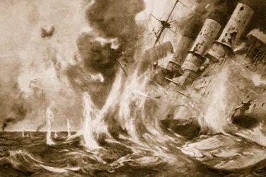 The Great British victory off the Falklands: German Admiral goes down with his flagship