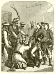 The Great Mogul Delivering to Clive the Dominion over Bengal, Bahar, and Orissa