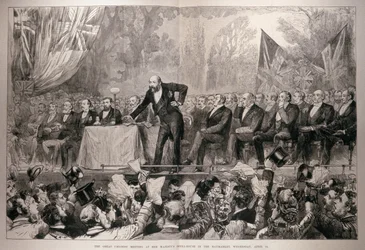 The Great Unionist Meeting at Her Majesty