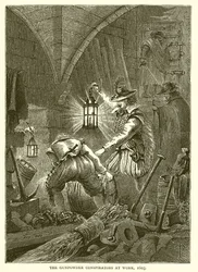 The Gunpowder Conspirators at Work, 1605