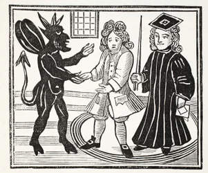 The History of Dr. John Faustus, illustration from Chap-books of the Eighteenth Century by John Ashton, pub. 1882