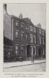 The House in which Mr Gladstone was Born, 62, Rodney Street, Liverpool