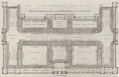 The International Exhibition, Plan of the Galleries