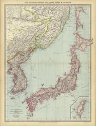 The Japanese Empire, including Korea and Sakhalin