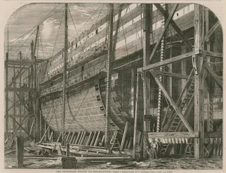 The Leviathan during its construction