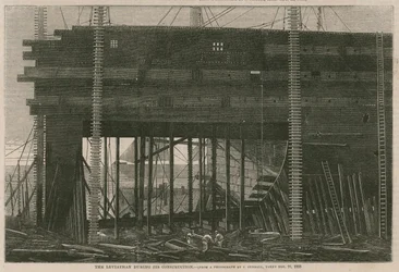 The Leviathan during its construction
