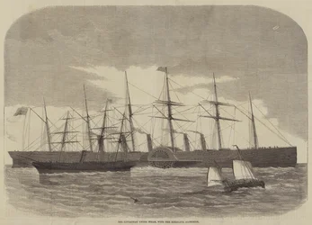 The Leviathan under Steam, with the Himalaya alongside