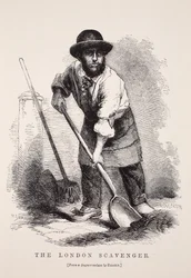 The London Scavenger, after a daguerreotype by Richard Beard, illustration from London Labour and London Poor by Henry Mayhew, pub. 1862