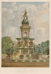 The Majolica Fountain by Messrs Minton and Co, Stoke-upon-Trent